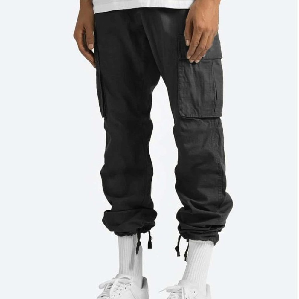 Streetstyle Black Men's Cargo Pants - Picture 6 of 6